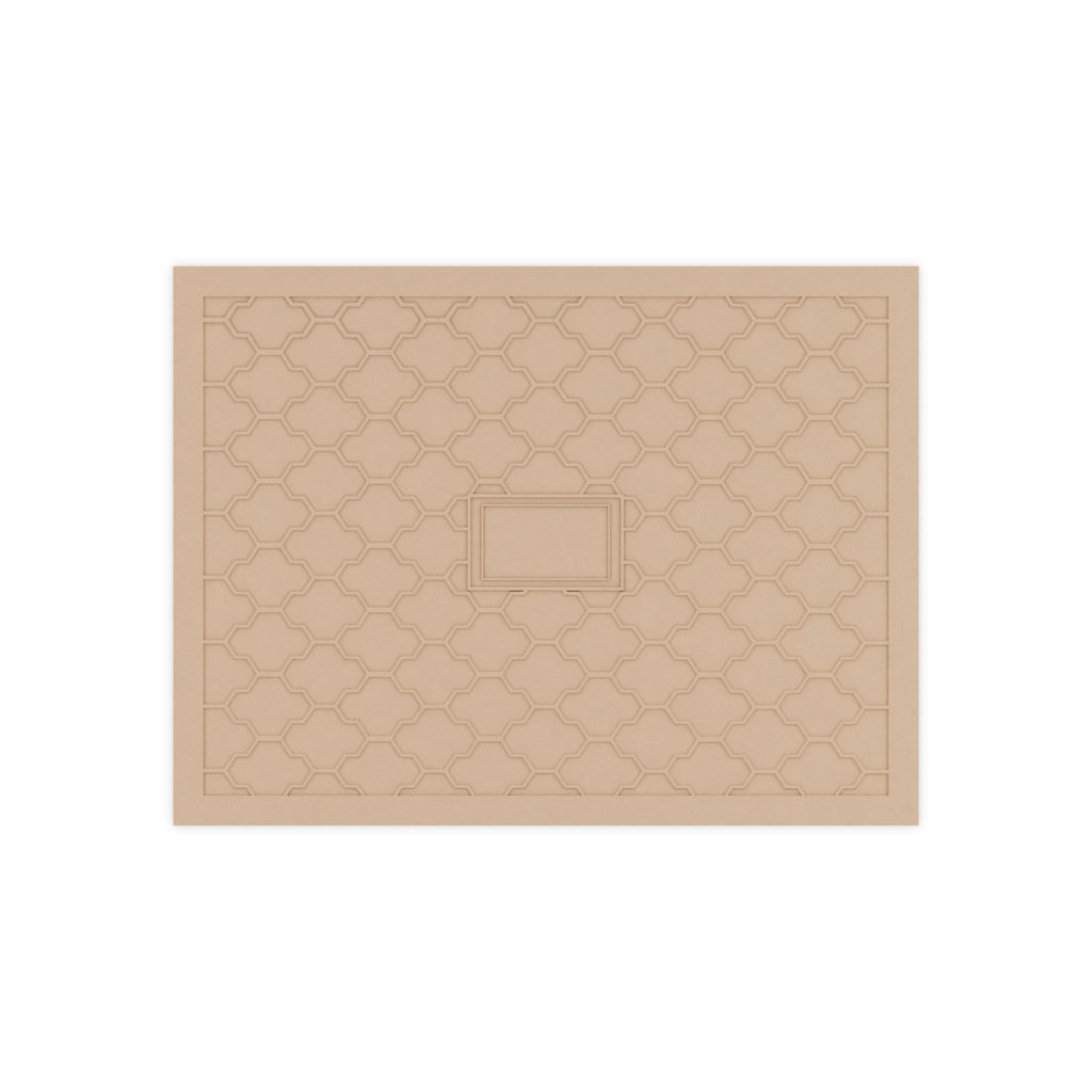 Islamic Geometric Ceramic Tile — Kufic Calligraphy Photo Tile