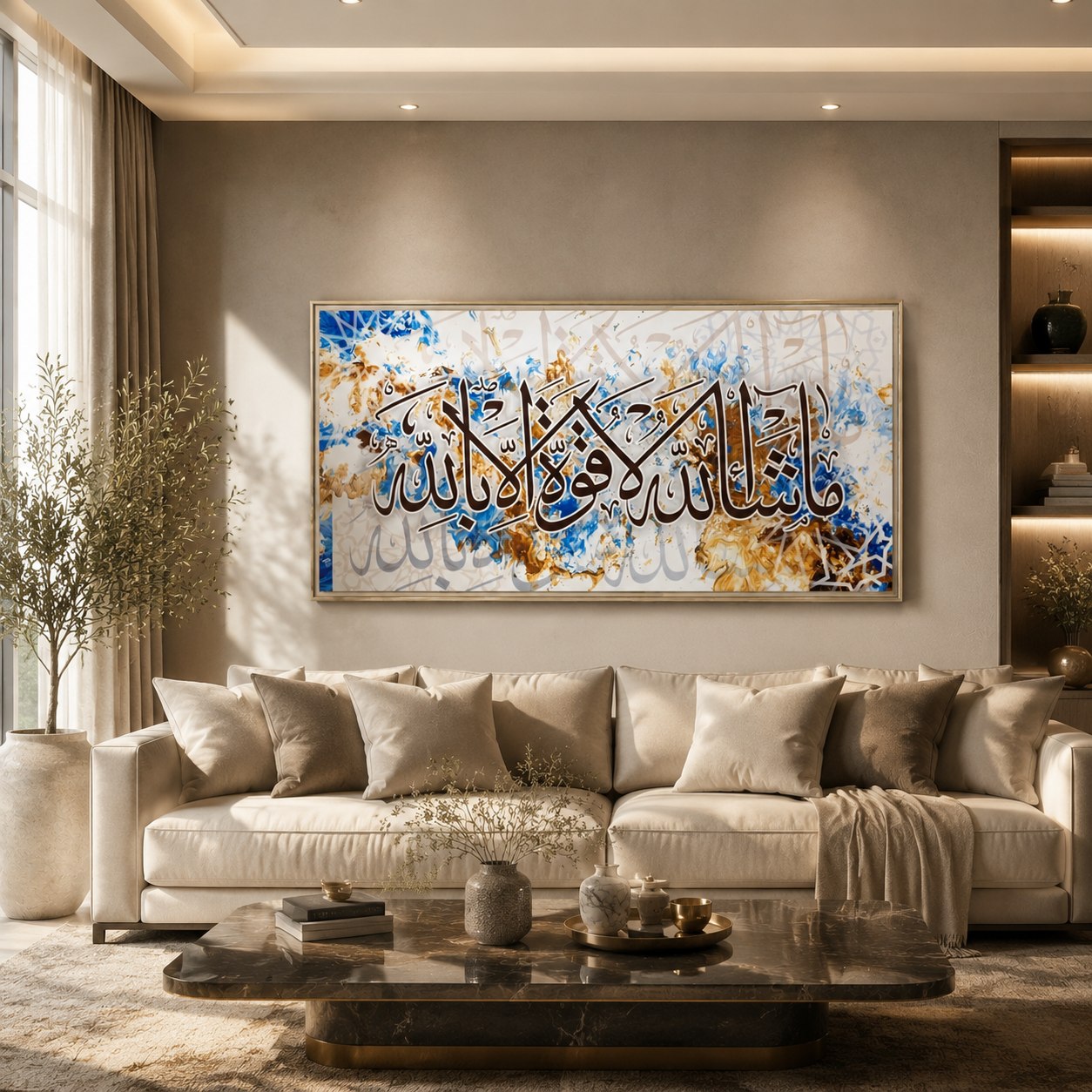 Masha Allah La Quwwata Illa Billah Canvas Wall Art