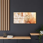 My Mercy Encompasses All Things" Quranic Canvas Print – Abstract Earth Tones Islamic Wall Art