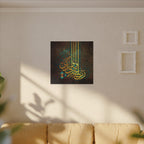 Rabbi Ighfir Li Wa Liwalidayya — Gold Vertical Arabic Calligraphy Canvas
