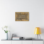 Innallaha Wa Malaikatahu Classic Calligraphy Luxury Marble Frame Print